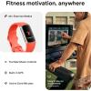 imageFitbit Charge 6 Fitness Tracker with Google apps Heart Rate on Exercise Equipment 6Months Premium Membership Included GPS Health Tools and More ObsidianBlack One Size S ampamp L Bands IncludedGold Case w Red Band