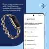 imageFitbit Luxe Special Edition Fitness and Wellness Tracker Gorjana Soft Gold Stainless Steel Parker Link Bracelet One Size S ampamp L Peony Classic Bands IncludedGold