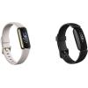 imageFitbit Luxe Special Edition Fitness and Wellness Tracker Gorjana Soft Gold Stainless Steel Parker Link Bracelet One Size S ampamp L Peony Classic Bands IncludedLunar WhiteSoft Gold Stainless Steel