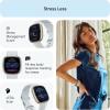 imageFitbit Sense 2 Advanced Health and Fitness Smartwatch with Tools to Manage Stress and Sleep ECG App SpO2 247 Heart Rate and GPS Shadow GreyGraphite One Size S ampamp L Bands IncludedBlue MistPale Gold