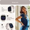 imageFitbit Sense 2 Advanced Health and Fitness Smartwatch with Tools to Manage Stress and Sleep ECG App SpO2 247 Heart Rate and GPS Shadow GreyGraphite One Size S ampamp L Bands IncludedLunar WhitePlatinum
