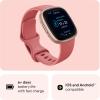 imageFitbit Versa 4 Fitness Smartwatch with Daily Readiness GPS 247 Heart Rate 40 Exercise Modes Sleep Tracking and more BlackGraphite One Size S ampamp L Bands IncludedPink Sand  Copper Rose