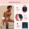 imageFitbit Versa 4 Fitness Smartwatch with Daily Readiness GPS 247 Heart Rate 40 Exercise Modes Sleep Tracking and more BlackGraphite One Size S ampamp L Bands IncludedPink Sand  Copper Rose