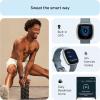 imageFitbit Versa 4 Fitness Smartwatch with Daily Readiness GPS 247 Heart Rate 40 Exercise Modes Sleep Tracking and more BlackGraphite One Size S ampamp L Bands IncludedWaterfall BluePlatinum