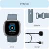 imageFitbit Versa 4 Fitness Smartwatch with Daily Readiness GPS 247 Heart Rate 40 Exercise Modes Sleep Tracking and more BlackGraphite One Size S ampamp L Bands IncludedWaterfall BluePlatinum