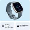 imageFitbit Versa 4 Fitness Smartwatch with Daily Readiness GPS 247 Heart Rate 40 Exercise Modes Sleep Tracking and more BlackGraphite One Size S ampamp L Bands IncludedWaterfall BluePlatinum