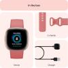 imageFitbit Versa 4 Fitness Smartwatch with Daily Readiness GPS 247 Heart Rate 40 Exercise Modes Sleep Tracking and more BlackGraphite One Size S ampamp L Bands IncludedPink Sand  Copper Rose