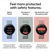 imageGoogle Pixel Watch 2 Previous Model with the Best of Fitbit  Heart Rate Tracking Stress Management Safety Features  Android Smartwatch  Polished Silver Aluminum Case  Bay Active Band  WiFiBlack Case w Black Band  WiFi