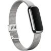 imageFitbit Luxe Platinum Stainless Steel Mesh Accessory Band Official Product One Size