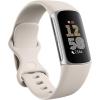imageFitbit Charge 6 Fitness Tracker with Google apps Heart Rate on Exercise Equipment 6Months Premium Membership Included GPS Health Tools and More ObsidianBlack One Size S ampamp L Bands IncludedSilver Case w White Band