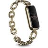 imageFitbit Luxe Special Edition Fitness and Wellness Tracker Gorjana Soft Gold Stainless Steel Parker Link Bracelet One Size S ampamp L Peony Classic Bands IncludedGold