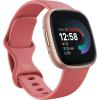 imageFitbit Versa 4 Fitness Smartwatch with Daily Readiness GPS 247 Heart Rate 40 Exercise Modes Sleep Tracking and more BlackGraphite One Size S ampamp L Bands IncludedPink Sand  Copper Rose