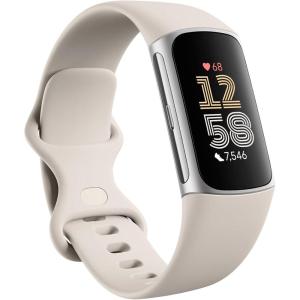 imageFitbit Charge 6 Fitness Tracker with Google apps Heart Rate on Exercise Equipment 6Months Premium Membership Included GPS Health Tools and More ObsidianBlack One Size S ampamp L Bands IncludedSilver Case w White Band