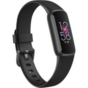imageFitbit Luxe Special Edition Fitness and Wellness Tracker Gorjana Soft Gold Stainless Steel Parker Link Bracelet One Size S ampamp L Peony Classic Bands IncludedBlackGraphite